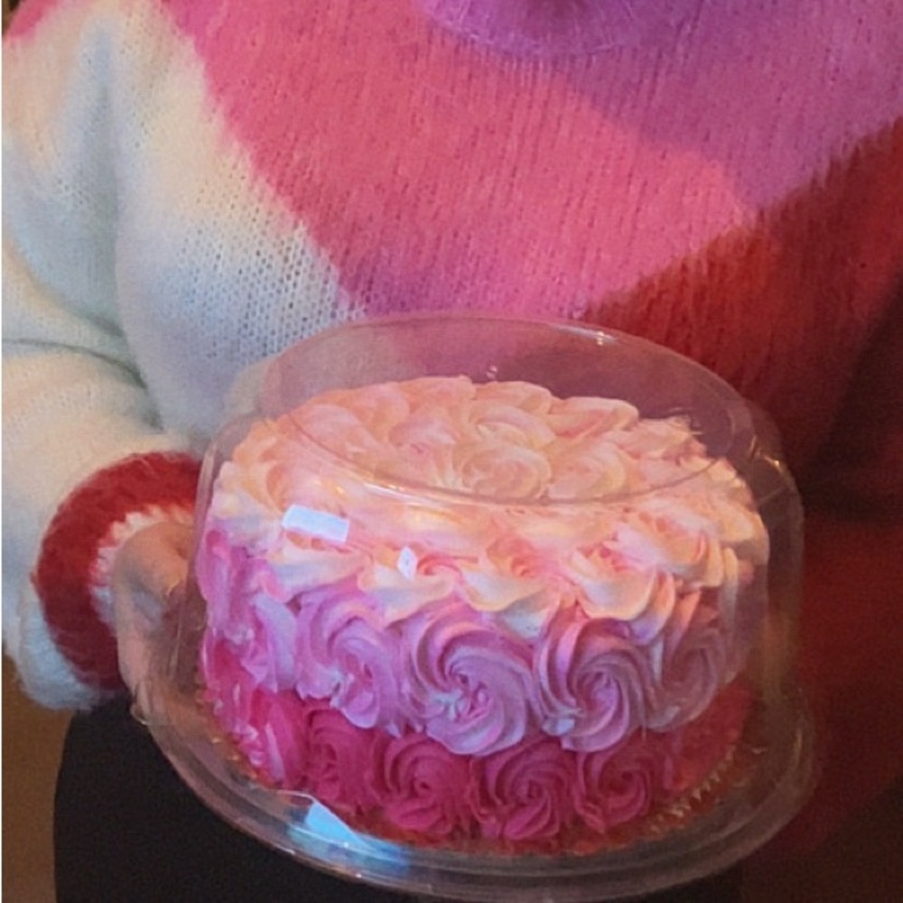 Lush Pink and Red Colorblock Sweater - Picture 5 of 5
